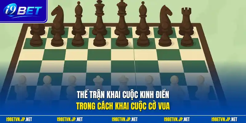 Thế trận khai cuộc kinh điển trong cách khai cuộc cờ vua